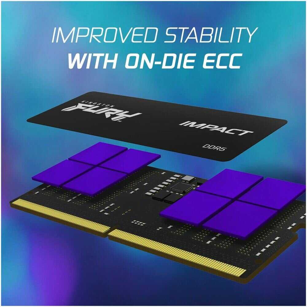 Оперативная память Kingston Fury Impact KF560S38IBK2-32 DDR5 (2x 16ГБ) фотография 2