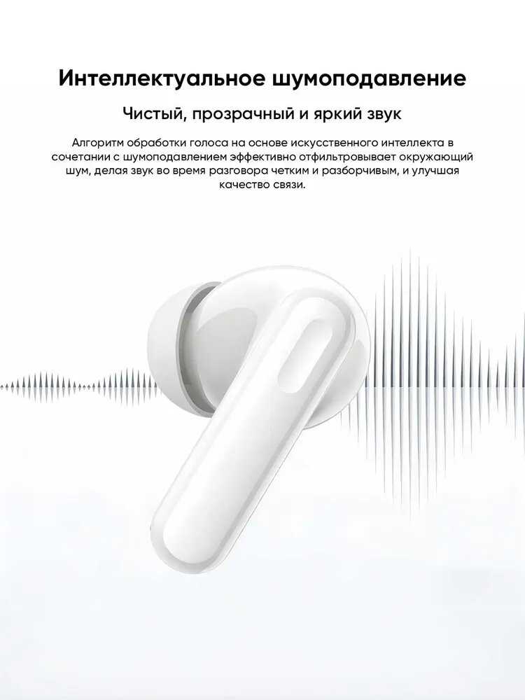 Беспроводные наушники realme TechLife Buds фотография 4