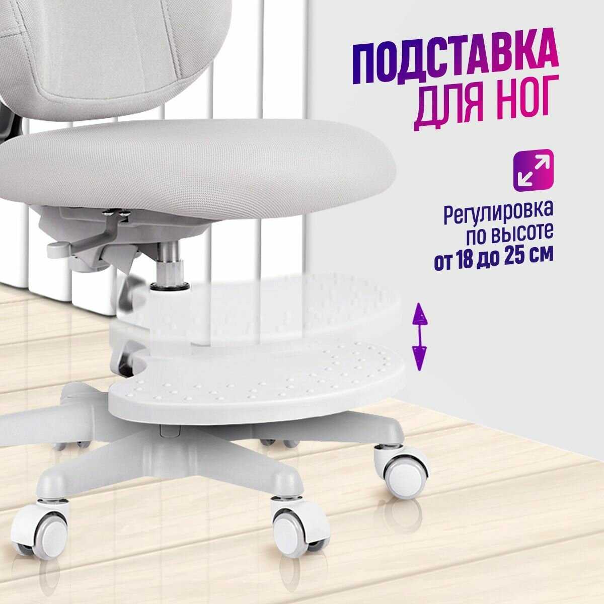 Детское компьютерное кресло Anatomica Arriva с подставкой для ног мятный фотография 6