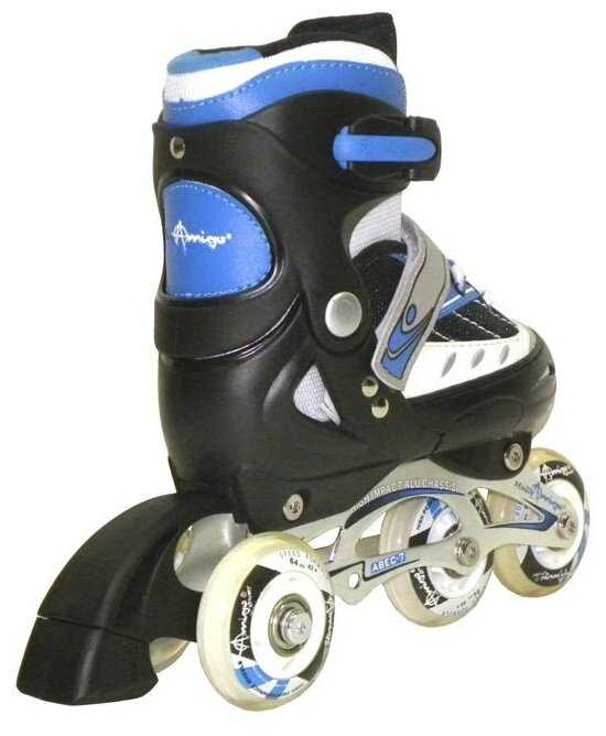 Коньки роликовые раздвижные Amigo Sport A-3600 (30-33) Blue фотография 2