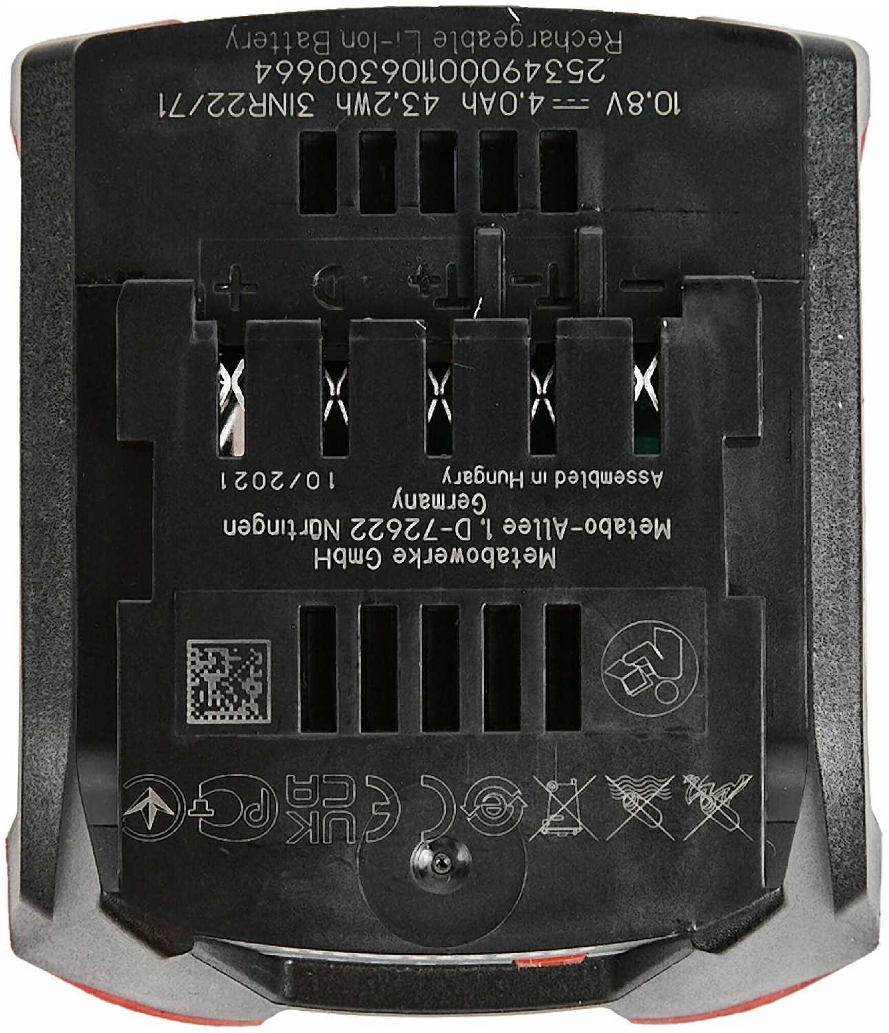 Metabo 12 В (625349000) фотография 10