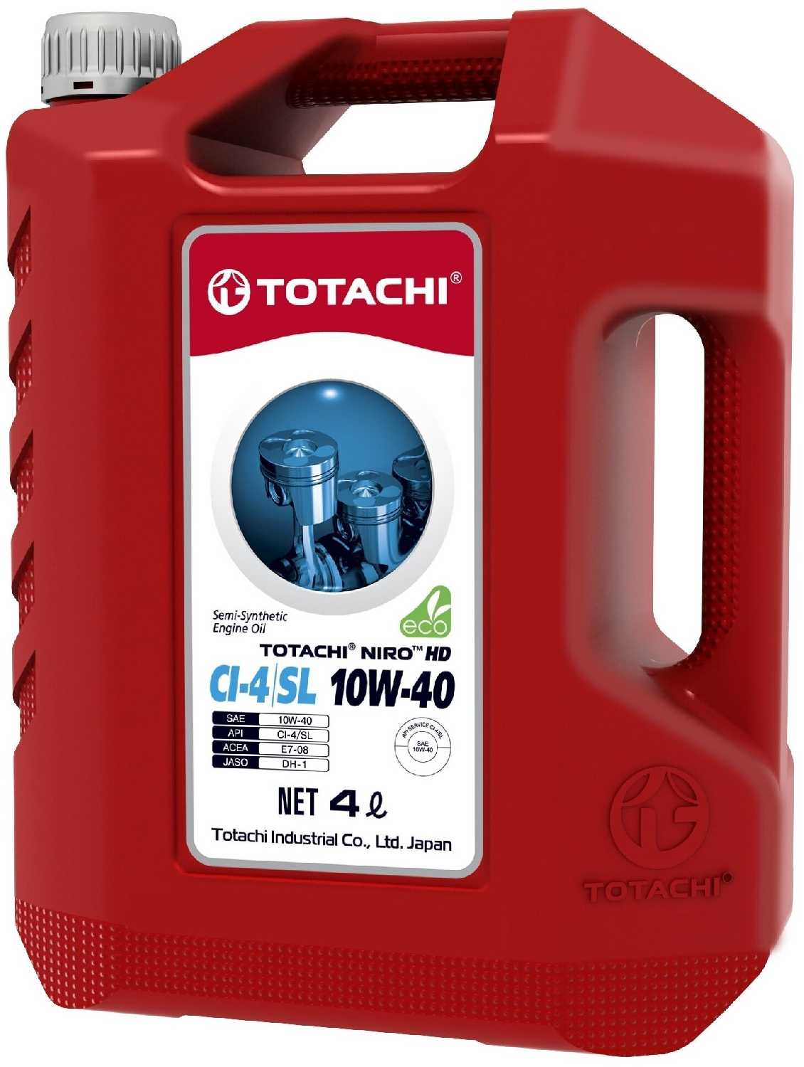 Полусинтетическое моторное масло TOTACHI NIRO HD Semi-Synthetic 10W-40
