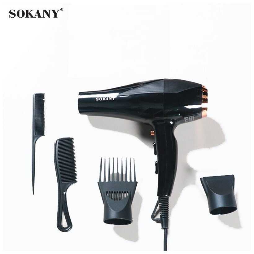 Профессиональный Супермощный Фен для волос SOKANY SK-2214 фотография 3