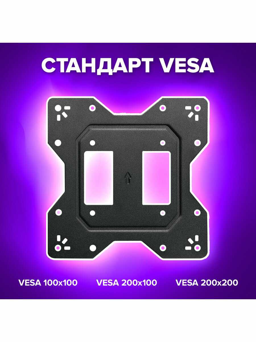 Кронштейны для телевизоров Sonnen Кронштейн для телевизора настенный [VESA 100x100-200x200, 23