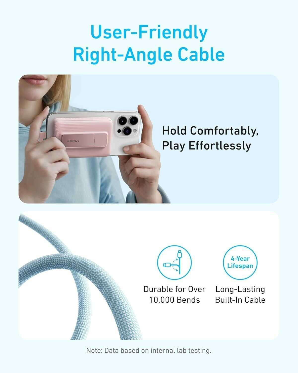 Внешний аккумулятор Anker Zolo Magsafe Power Bank 10000mAh (30W) фотография 3