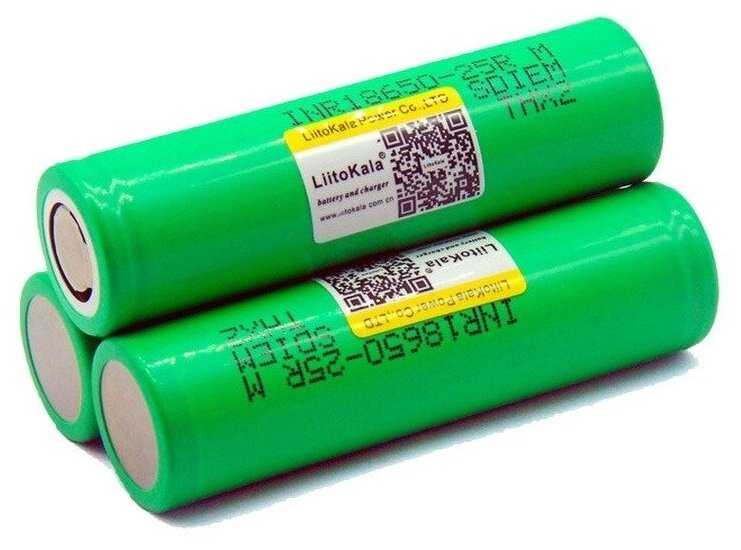 LiitoKala / Аккумулятор 18650 высокотоковый 2500mAh LiitoKala INR 25RM / Li-ion / батарея 18650 / АКБ фотография 5