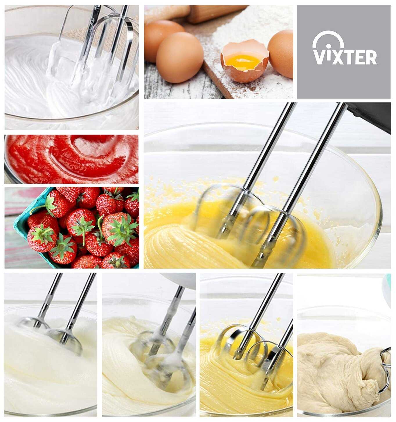 Миксер ручной VIXTER VHM-5230 550Вт + набор мерных ложек фотография 4