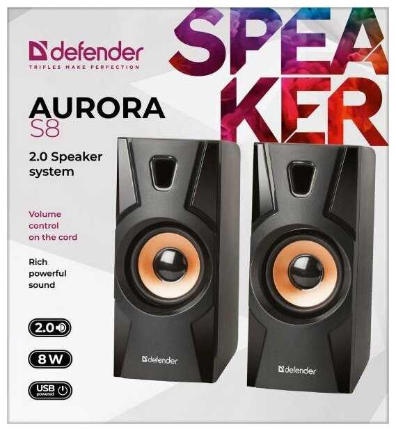 Фронтальные колонки Defender Aurora S8 фотография 14