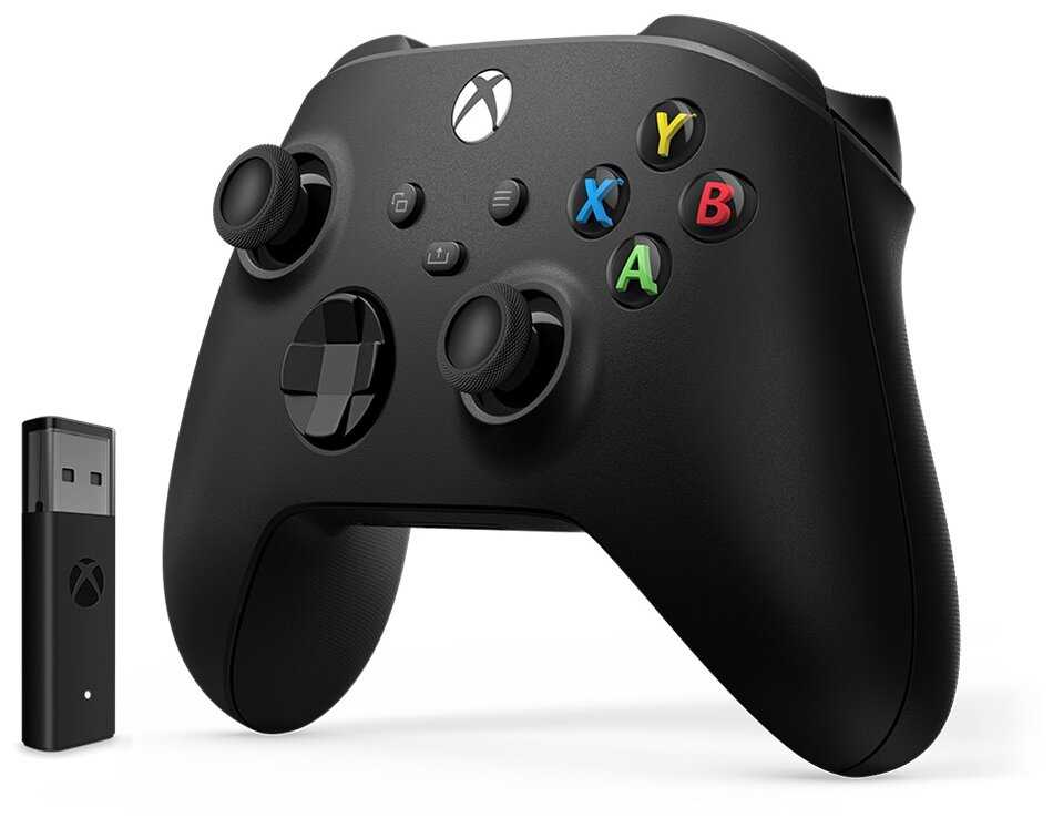 Комплект Microsoft Xbox One and Series S/X Controller + беспроводной адаптер для PC фотография 1