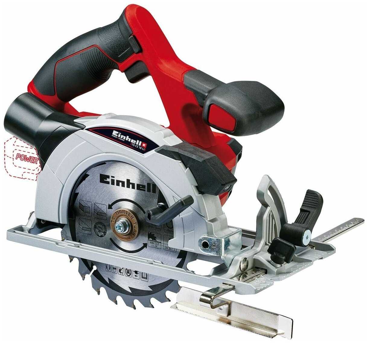 Пила циркулярная акк. Einhell PXC PXC TE-CS 18 Li-Solo