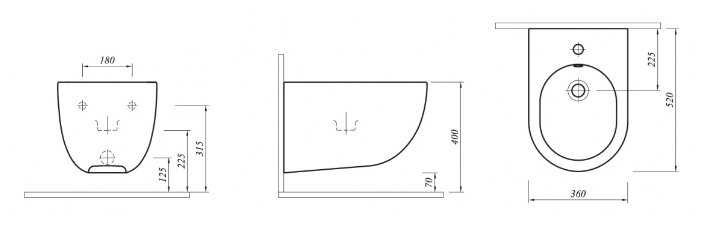 Биде Kale Zero 7111838500 фотография 1