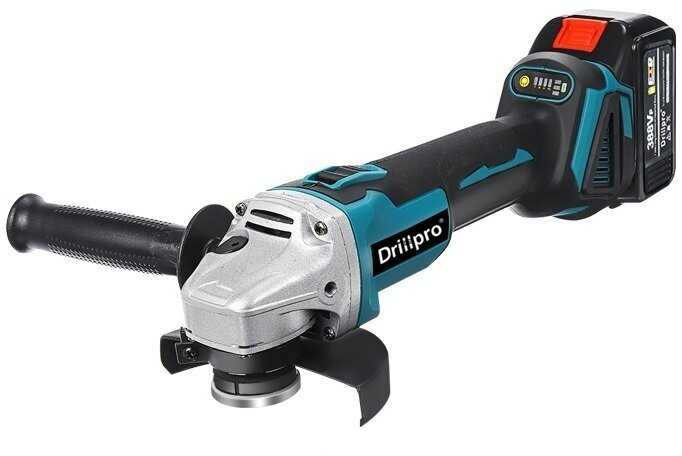 Аккумуляторная УШМ Drillpro 125 мм без АКБ, адаптирован к 18V батареи Makita фотография 12