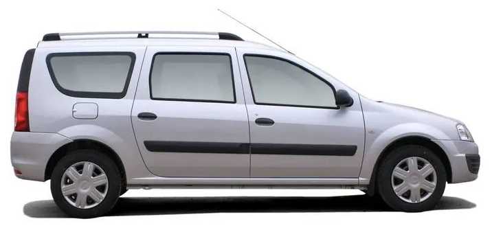 Рейлинги для Lada Largus с 2012 - серые фотография 4