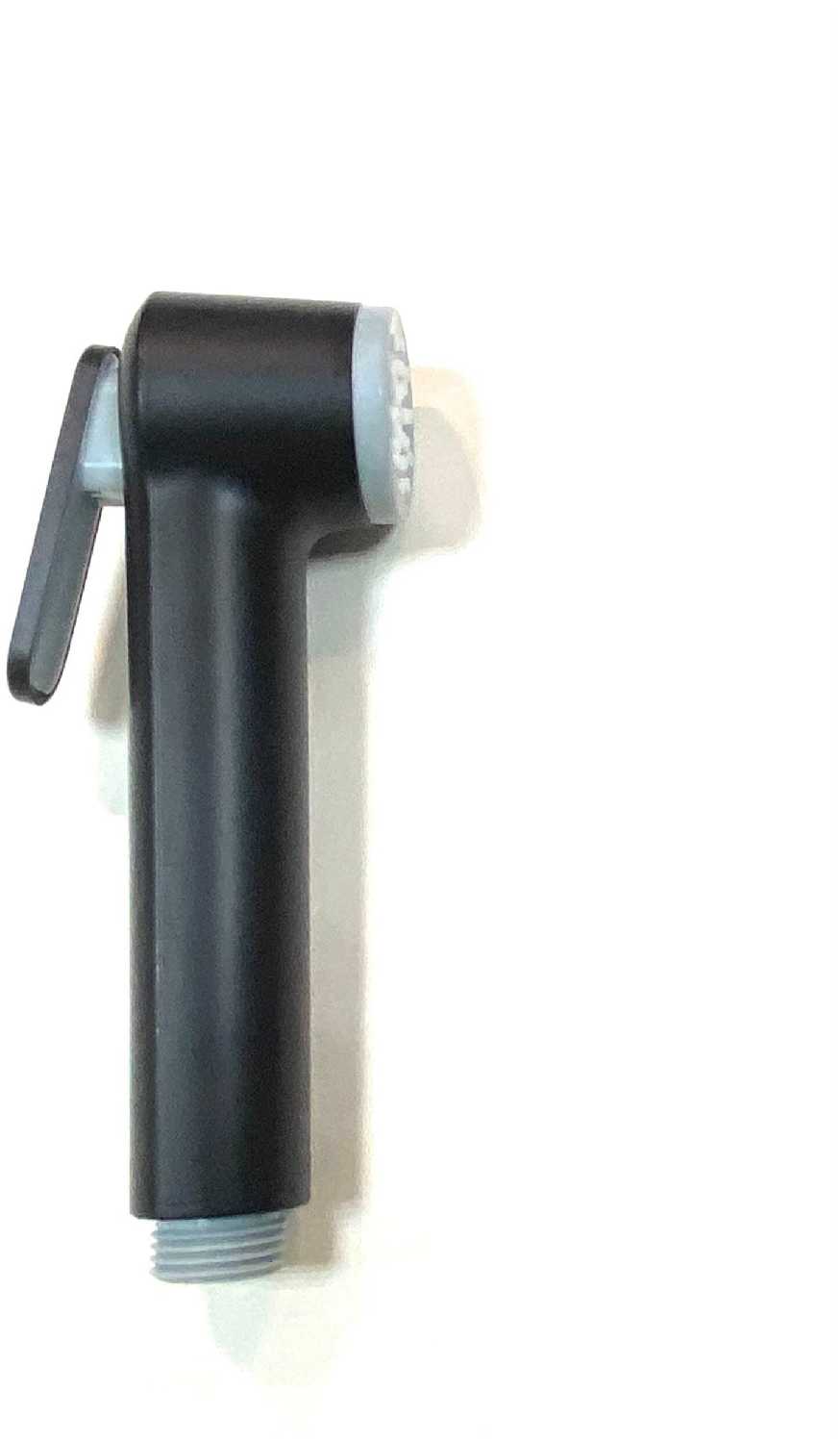 Смеситель для раковины с гигиенической лейкой HAIBA HB12805-7, черный-хром фотография 4