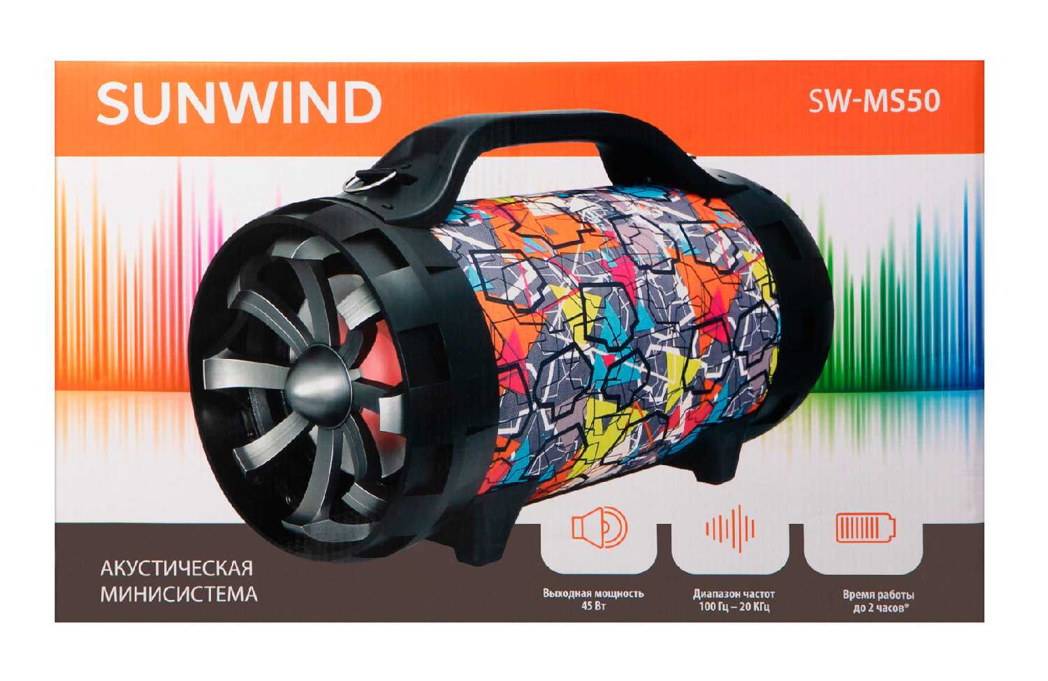 Минисистема SunWind SW-MS50 45Вт FM USB BT SD/MMC фотография 17