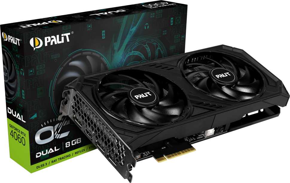 Видеокарта Palit GeForce RTX 4060 Dual OC (NE64060T19P1-1070D) фотография 5