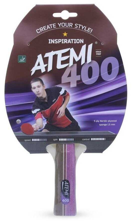 Ракетки для настольного тенниса ATEMI 400 AN фотография 7