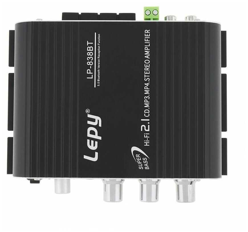 Hi-Fi Усилитель мощности Lepy LP-838BT Bluetooth 5.0 2.1 канала фотография 9