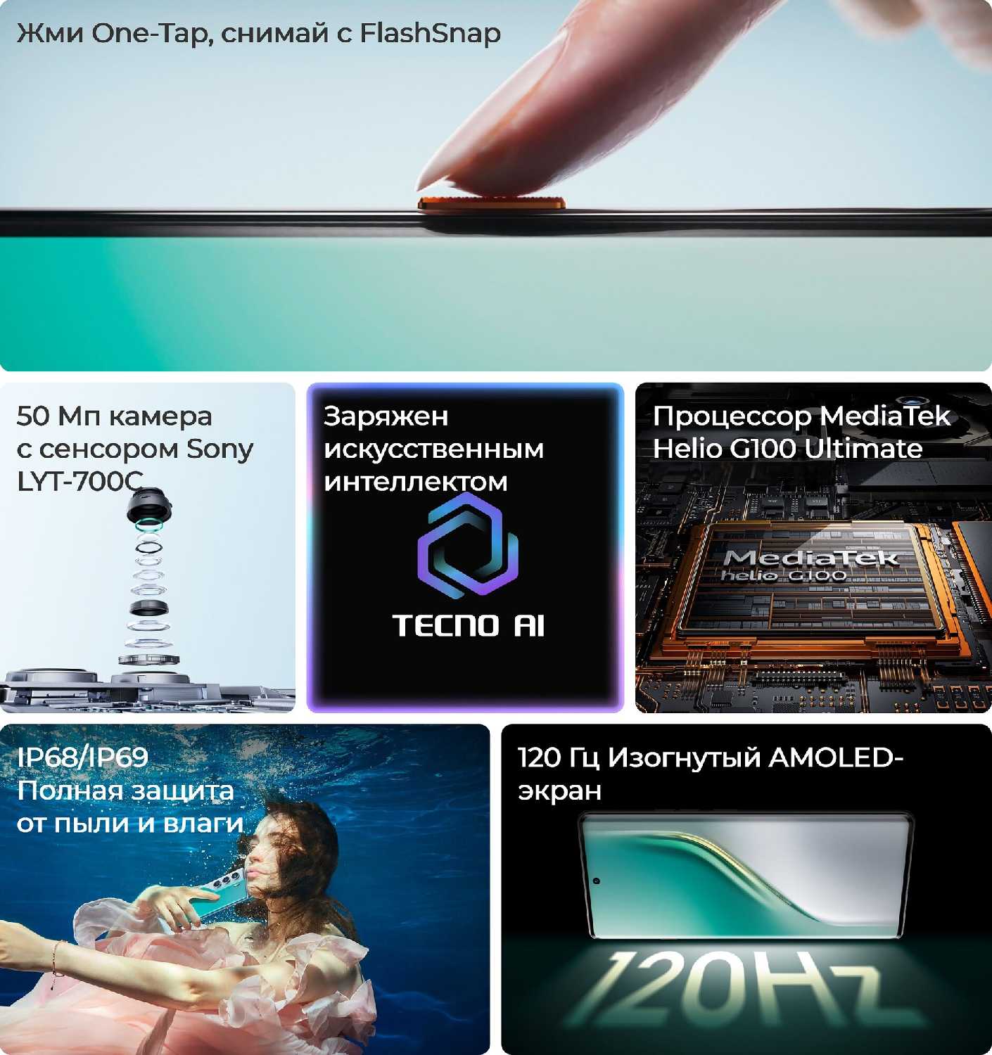 Смартфон TECNO CAMON 40 Pro 4G фотография 4