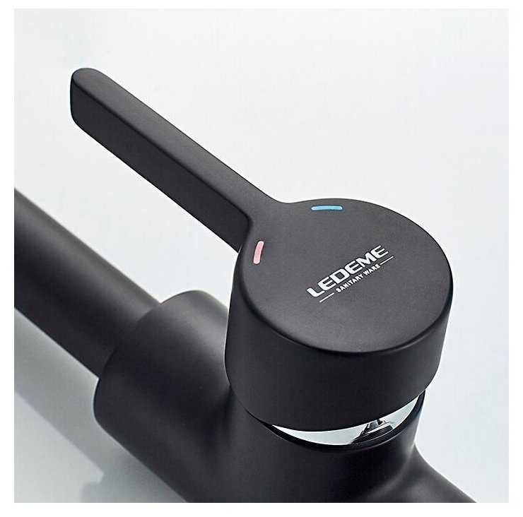 Смеситель для раковины Ledeme L4299B фотография 17