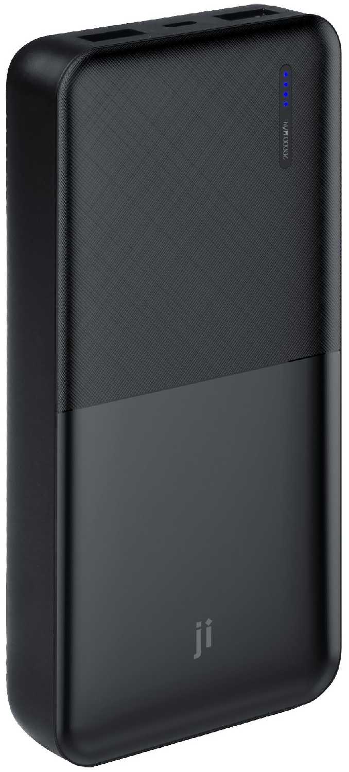Портативный аккумулятор JPB-2404 20 000 мАч, 2xUSB 3A, черный, JI