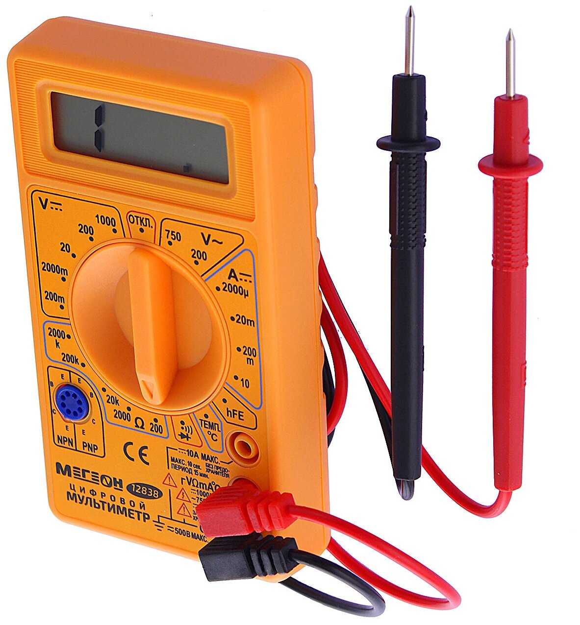 Мультиметр мегеон 12838 фотография 2
