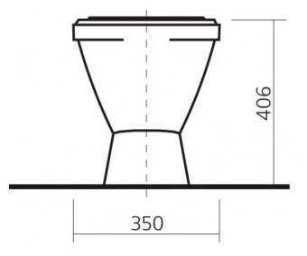 Биде напольное Sanita Самарское с вертикальным выпуском фотография 1