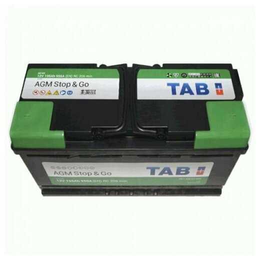 Автомобильный аккумулятор TAB AGM Stop&Go AG105 (213105) фотография 2