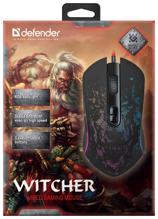 Мышь Defender Witcher GM-990 RGB фотография 4