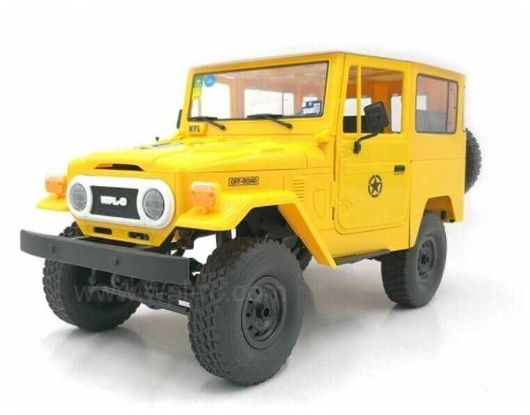 Радиоуправляемый внедорожник WPL Buggy Crawler RTR 4WD масштаб 1:16 2.4G - WPLC-34-Yellow