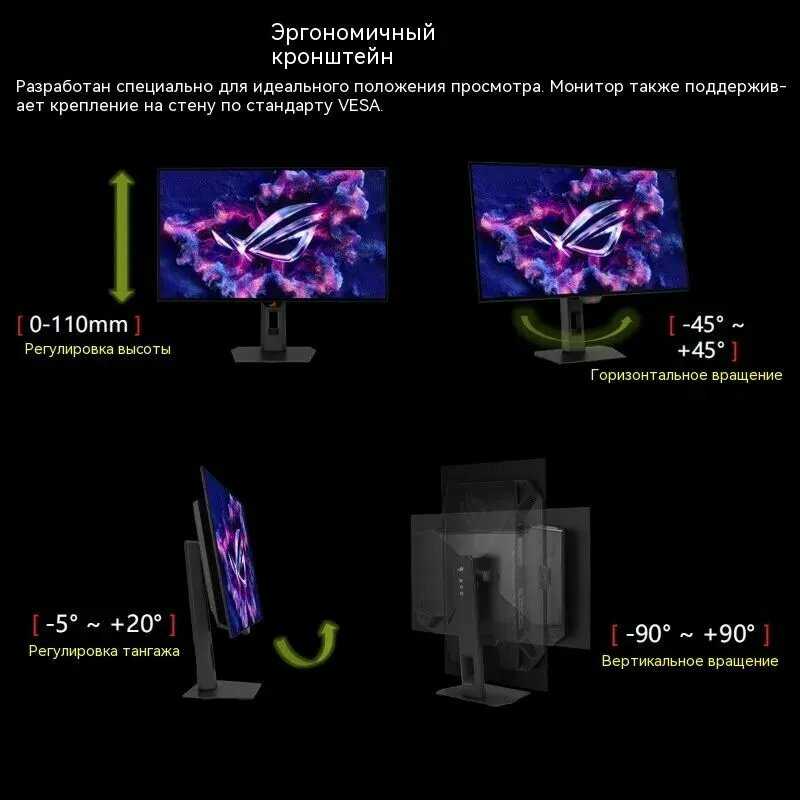 Монитор ASUS ROG Strix OLED XG27AQWMG фотография 8