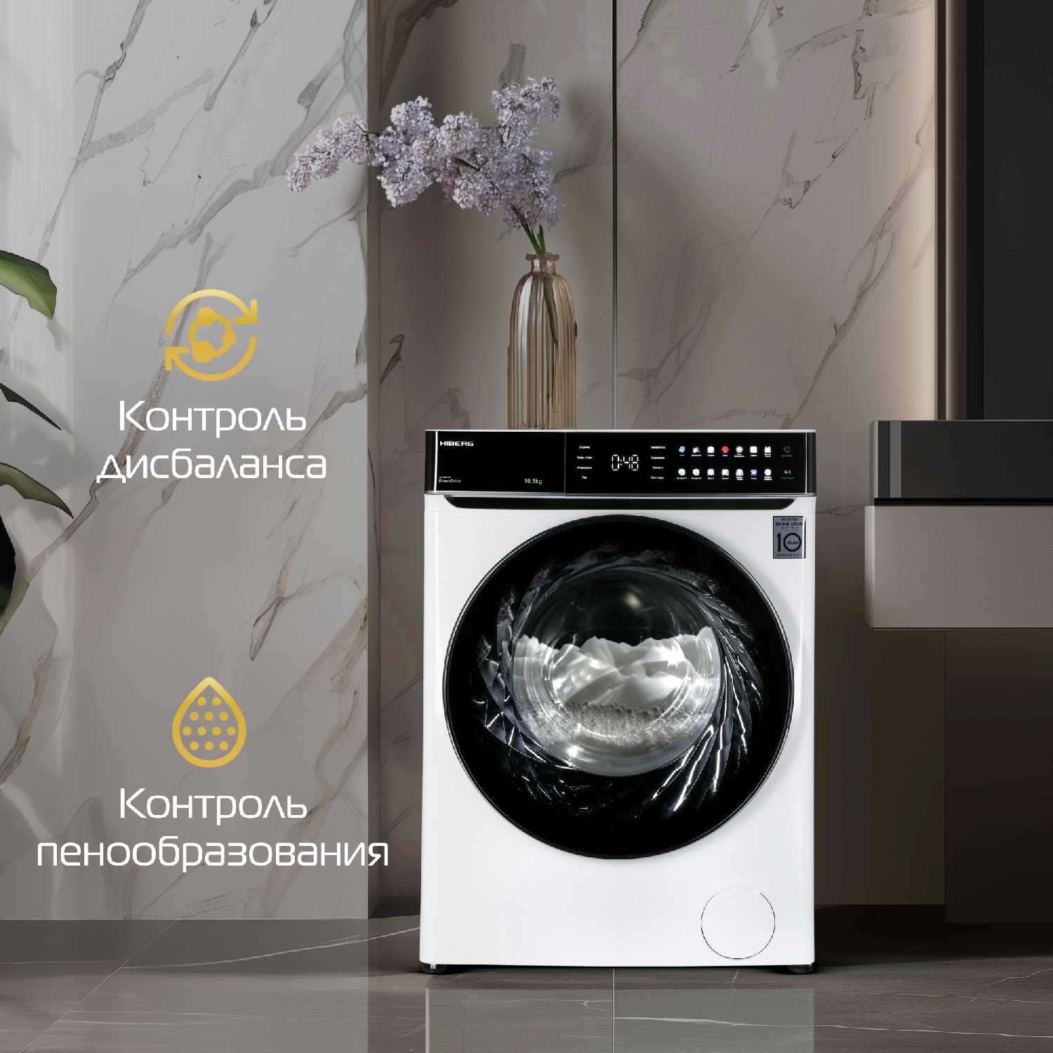 Стиральная машина HIBERG i-DDQ11 (1014 W) фотография 5