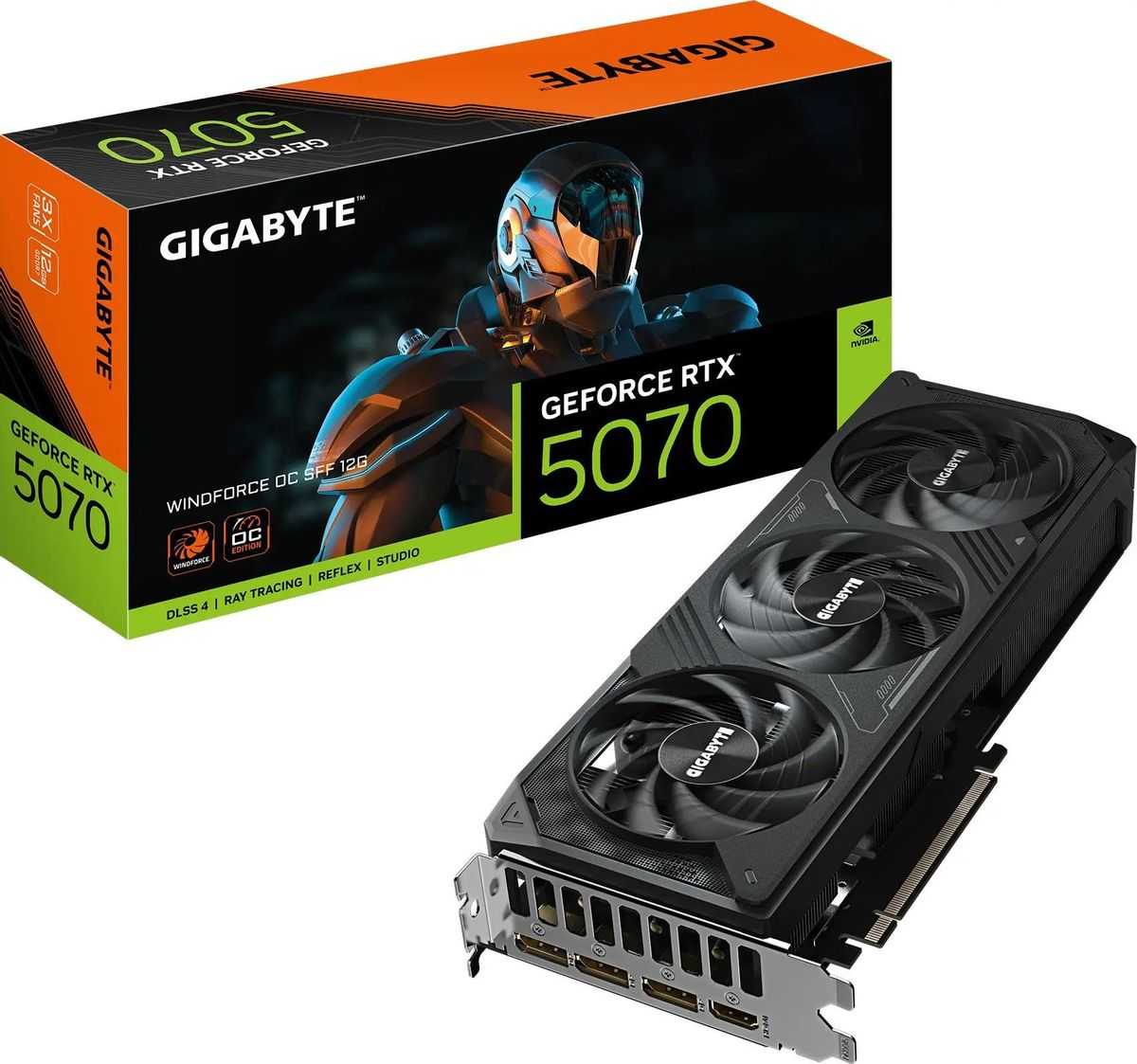 Видеокарта GIGABYTE GeForce RTX 5070 WINDFORCE OC SFF [GV-N5070WF3OC-12GD] фотография 9