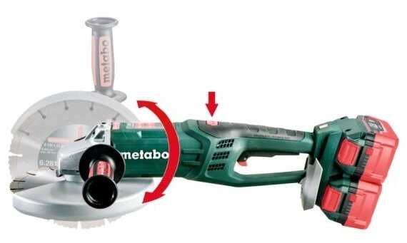 Аккумуляторная УШМ Metabo WPB 36-18 LTX BL 230 (0 Case) фотография 2