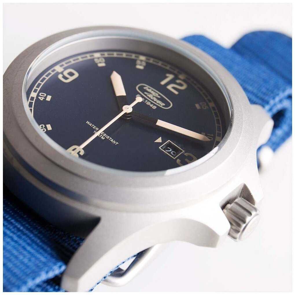 Наручные часы Land Rover Heritage Watch, Silver / Blue фотография 1