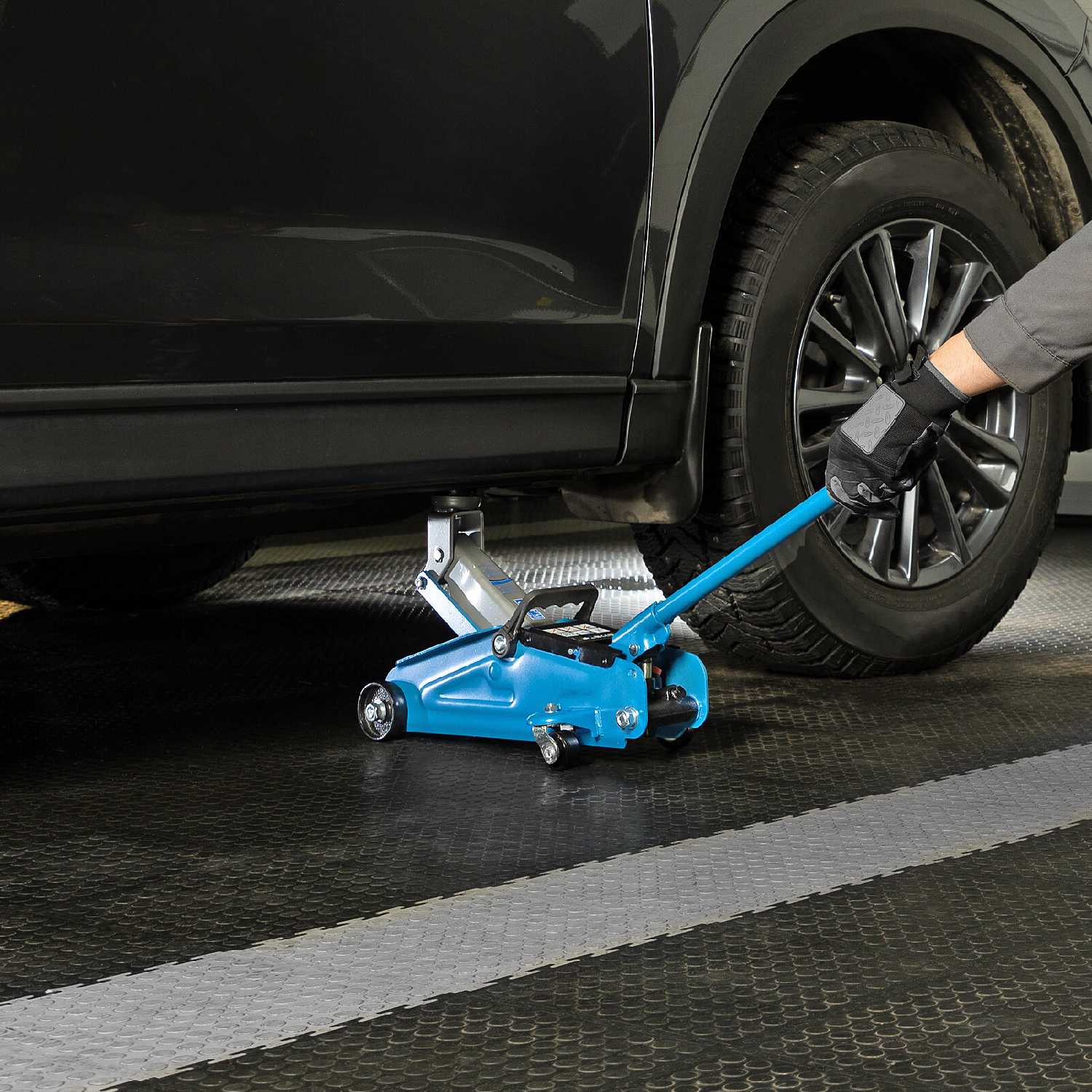 Домкрат подкатной гидравлический Stels Домкрат подкатной гидравлический для мототехники (51127) фотография 13