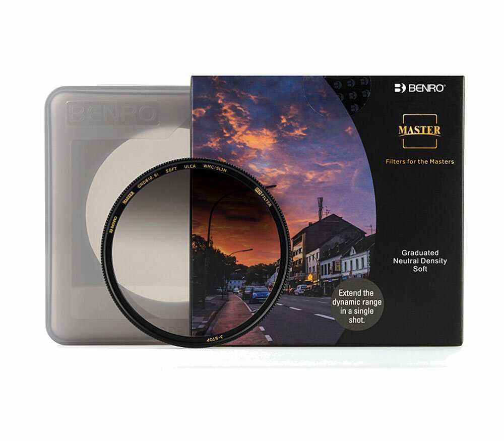 Светофильтр Benro Master GND8(0.9) soft (82 мм) фотография 2