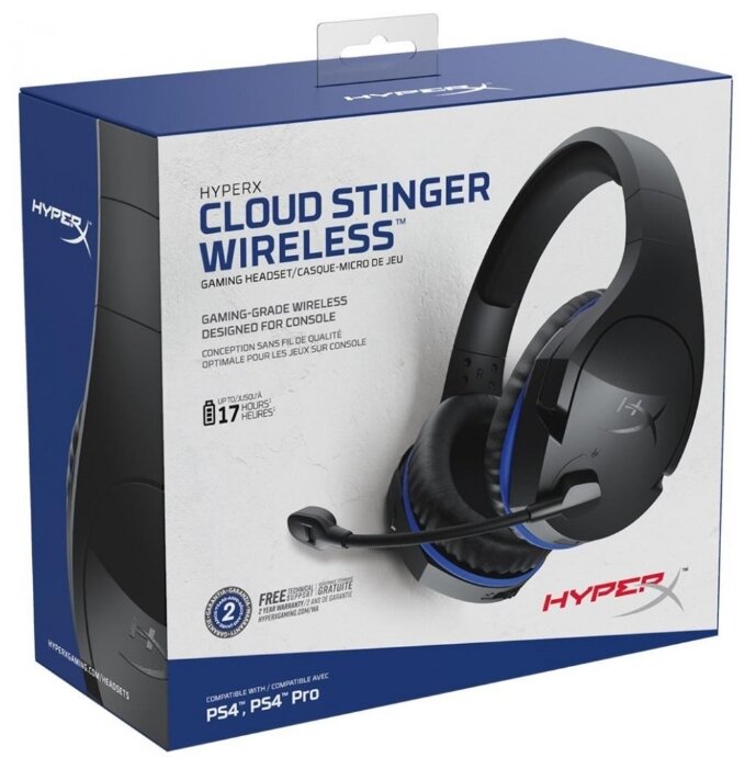 Беспроводная компьютерная гарнитура HyperX Cloud Stinger Wireless PS4 фотография 9