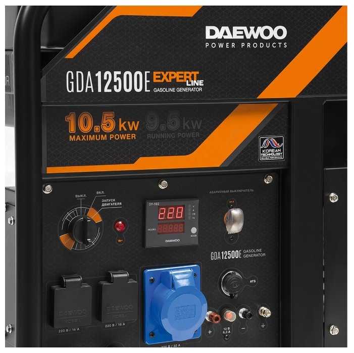 Бензиновый генератор Daewoo Power Products GDA 12500E, (10500 Вт) фотография 2