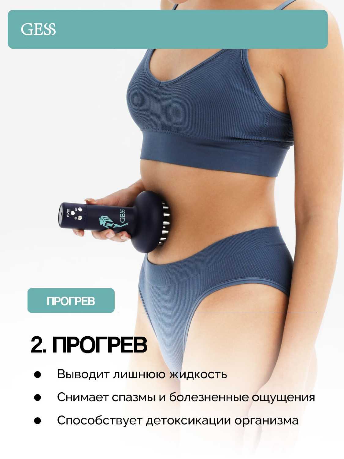 Вибромассажер для тела GESS EMIOS фотография 2