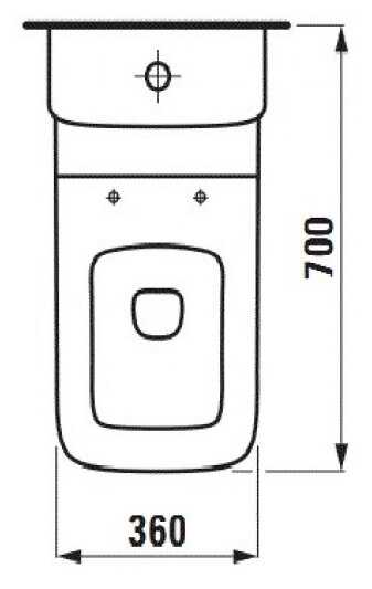 Чаша унитаза напольная LAUFEN Palace 8.2470.6.000.231.1 с горизонтальным выпуском фотография 1