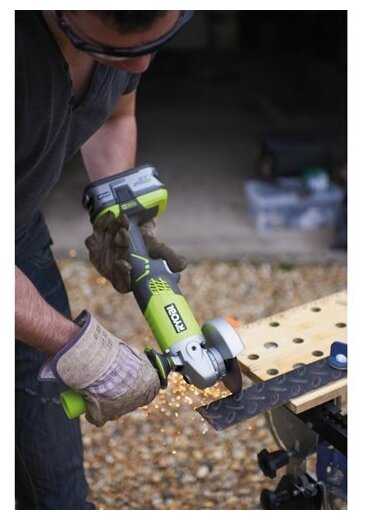 Аккумуляторная УШМ RYOBI R18AG-0 фотография 8