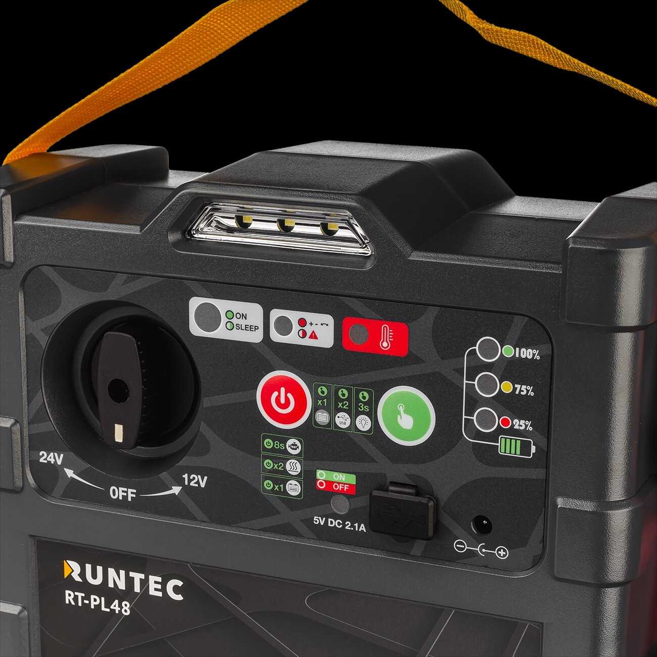 Пусковое устройство RUNTEC Pulse 48 12/24 В,2400/1600 A (RT-PL48)