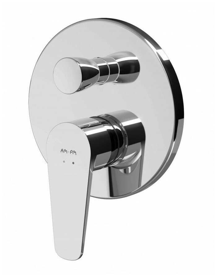 Смеситель для ванны AM.PM Inspire F5085000 + скрытая часть, рычажный фотография 4