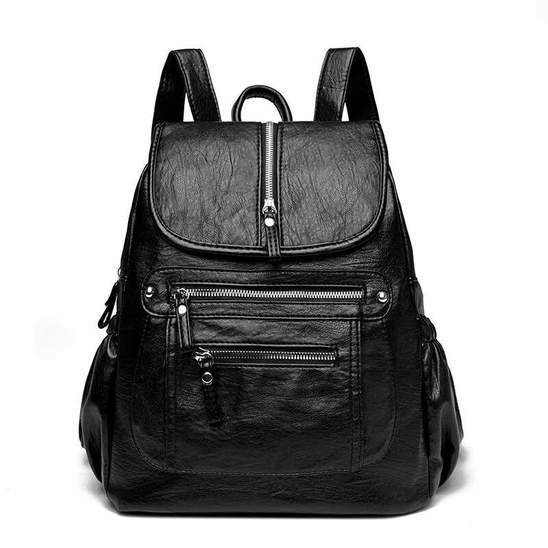 Роскошный женский кожаный рюкзак LANYIBAIGE фотография 30