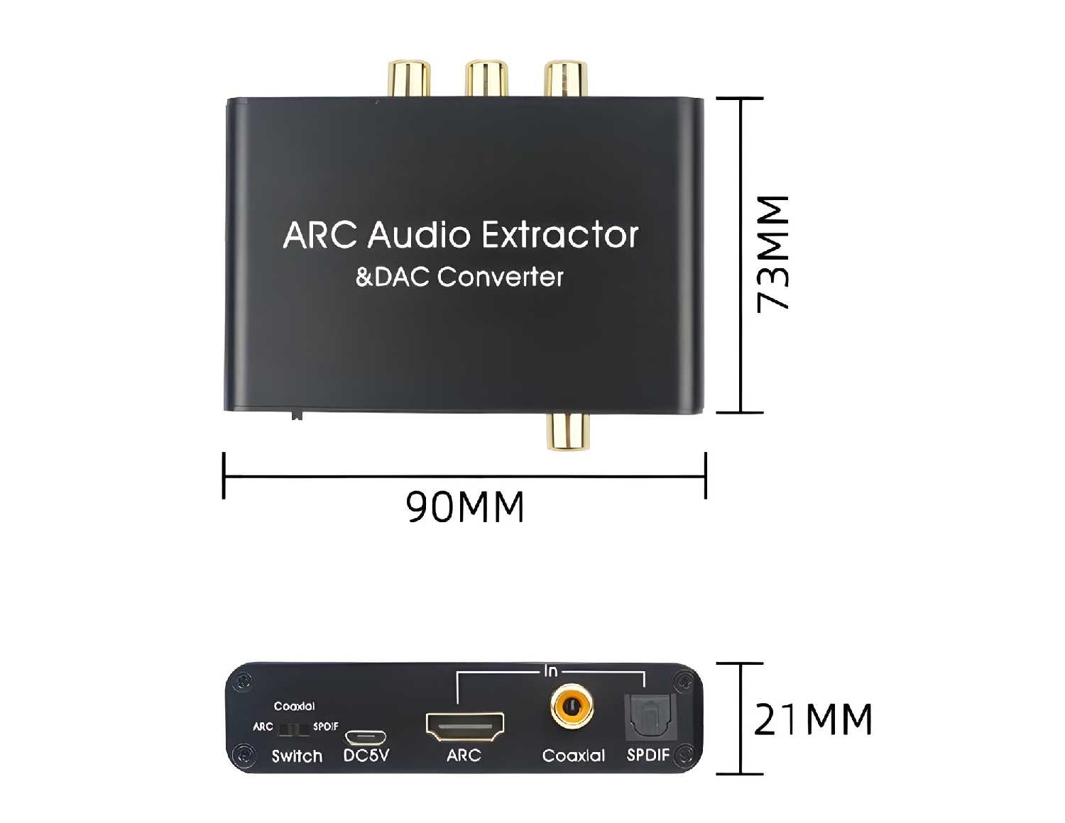Конвертер ЦАП AY80PRO HDMI ARC Audio Extractor &DAC Converter (AY80-POR) фотография 4