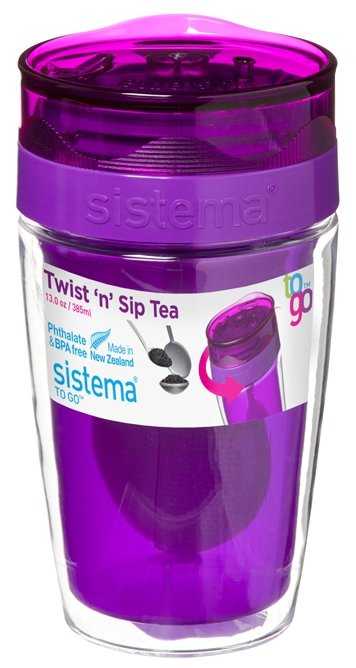 Термокружка Sistema Twist‘n’Sip Tea To Go, 0.37 л фотография 9