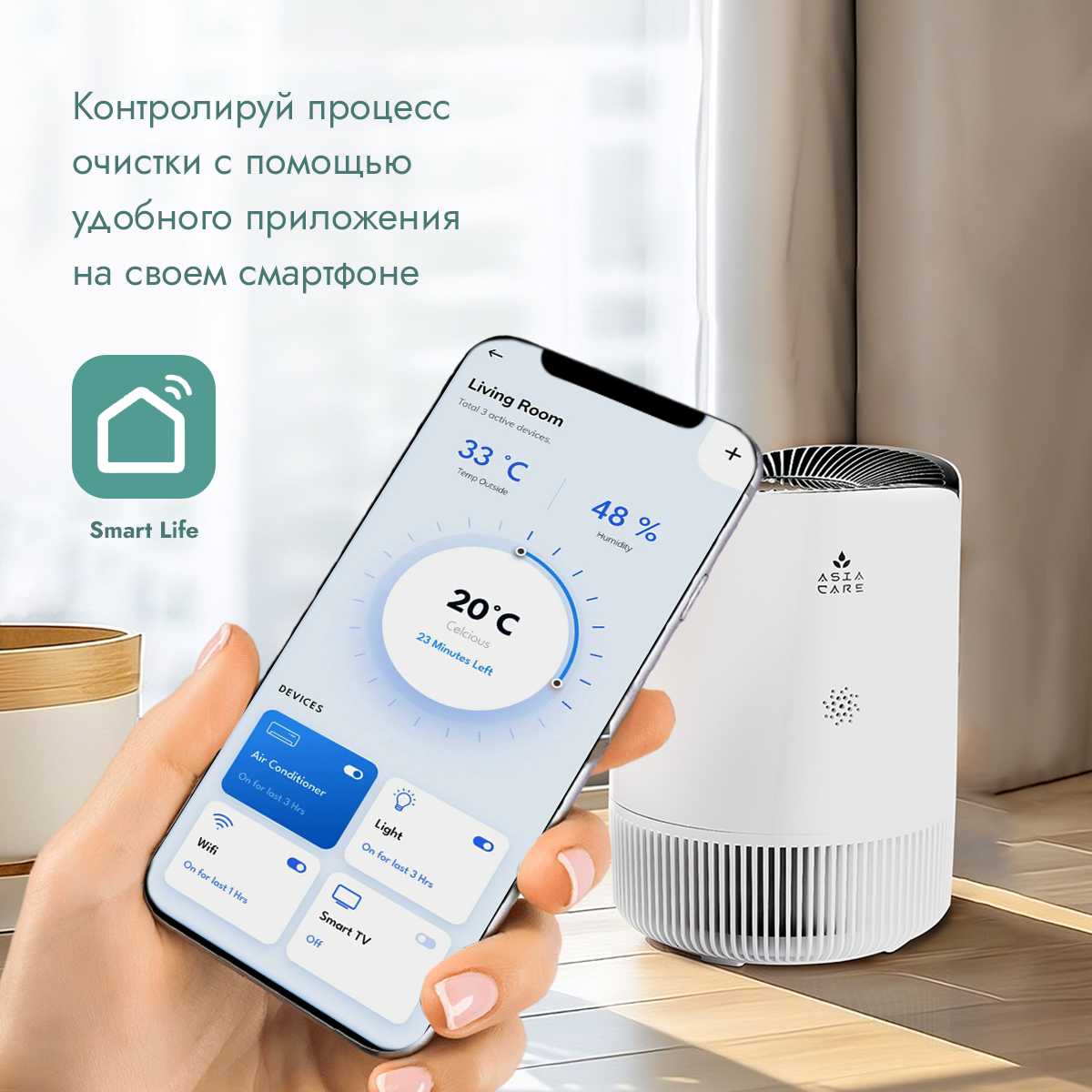 Очиститель воздуха AsiaCare Очиститель воздуха (AsiaCare 18м2) фотография 14