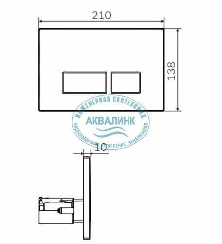 Кнопка смыва AM.PM Pro S (I0470) фотография 9