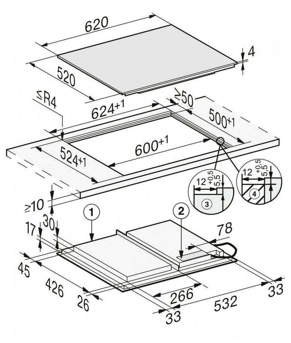 Варочная панель Miele KM 7667 FL [интеллектуальное распознавание, сплошная зона, SmartSelect] фотография 4